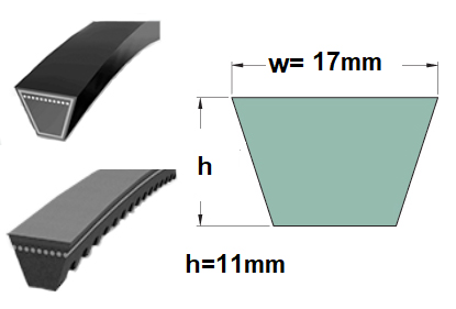 V-belt 17X1280